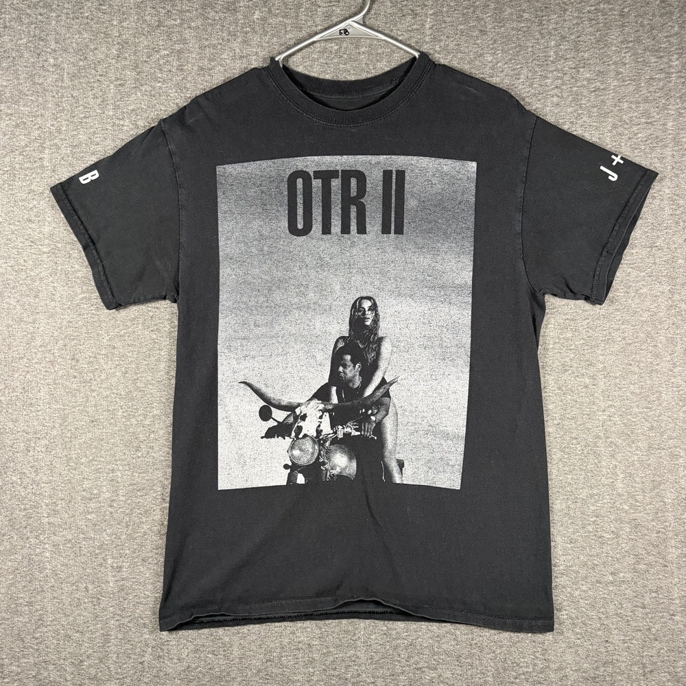 Beyonce Jay Z OTR II 2018 Tour Shirt Medium Black On The Run Concert Tee